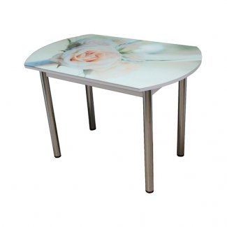 СТОЛ ОБЕДЕННЫЙ СО СТЕКЛОМ «ЕВРОПЕЙСКИЙ»  