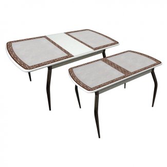 СТОЛ ОБЕДЕННЫЙ СО СТЕКЛОМ «АЛЬБА М38»     