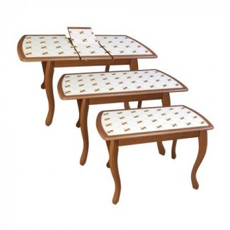 СТОЛ ОБЕДЕННЫЙ СО СТЕКЛОМ «АЛЬБА М51»   