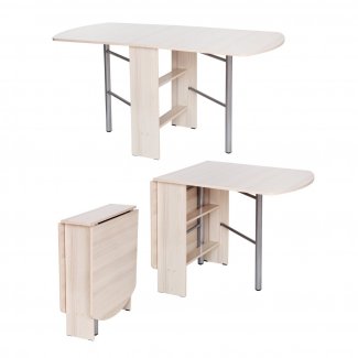 СТОЛ ОБЕДЕННЫЙ С ПЛАСТИКОМ «ТУМБА УЗКАЯ»  ДСП  