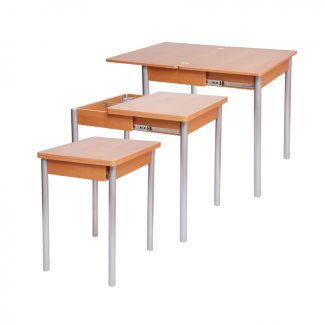 СТОЛ ОБЕДЕННЫЙ С ПЛАСТИКОМ «КОМПАКТ»  ДСП  