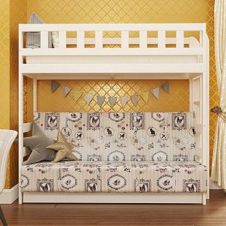 ДЕТСКАЯ КОМПЛЕКТ 2-Х ЯРУСНАЯ №3 ИЗ МАССИВА  